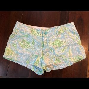 Blue and green Lilly Pulitzer shorts! Size 4